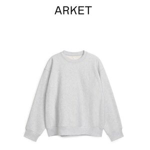 Arket Gray Crew Neck Sweater